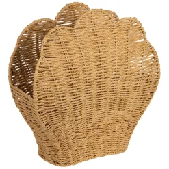Porte magazine coquillage x2 en corde naturel