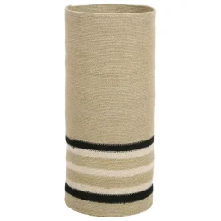 Porte parapluie en jonc de mer naturel et noir d24xh54cm - Sumatra