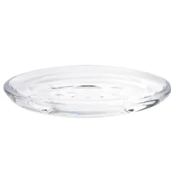 Porte savon droplet en acrylique transparent 14x10x2cm