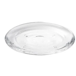 Porte savon droplet en acrylique transparent 14x10x2cm