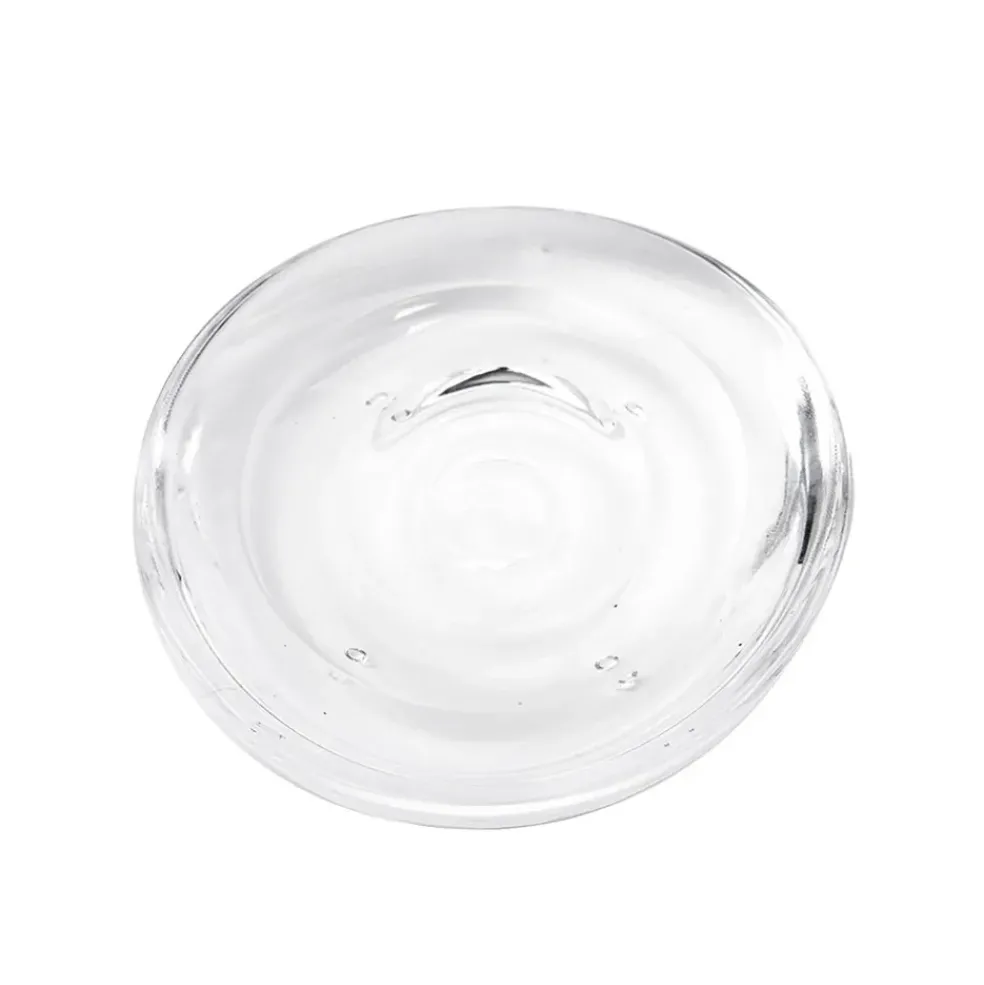 Porte savon droplet en acrylique transparent 14x10x2cm