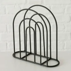 Porte serviettes en fer noir 18x18cm - Ronia