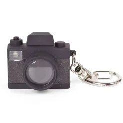 Porte-cles appareil photos led noir