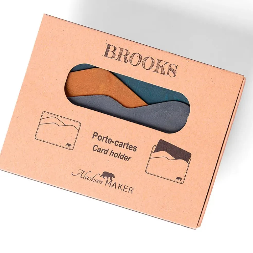 Portefeuille brooks en cuir fjord