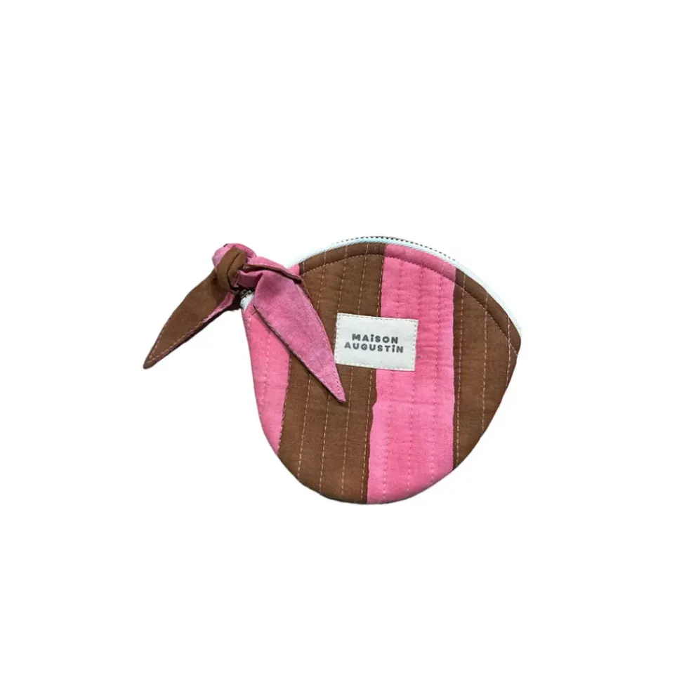 Porte-monnaie rose - Stripe