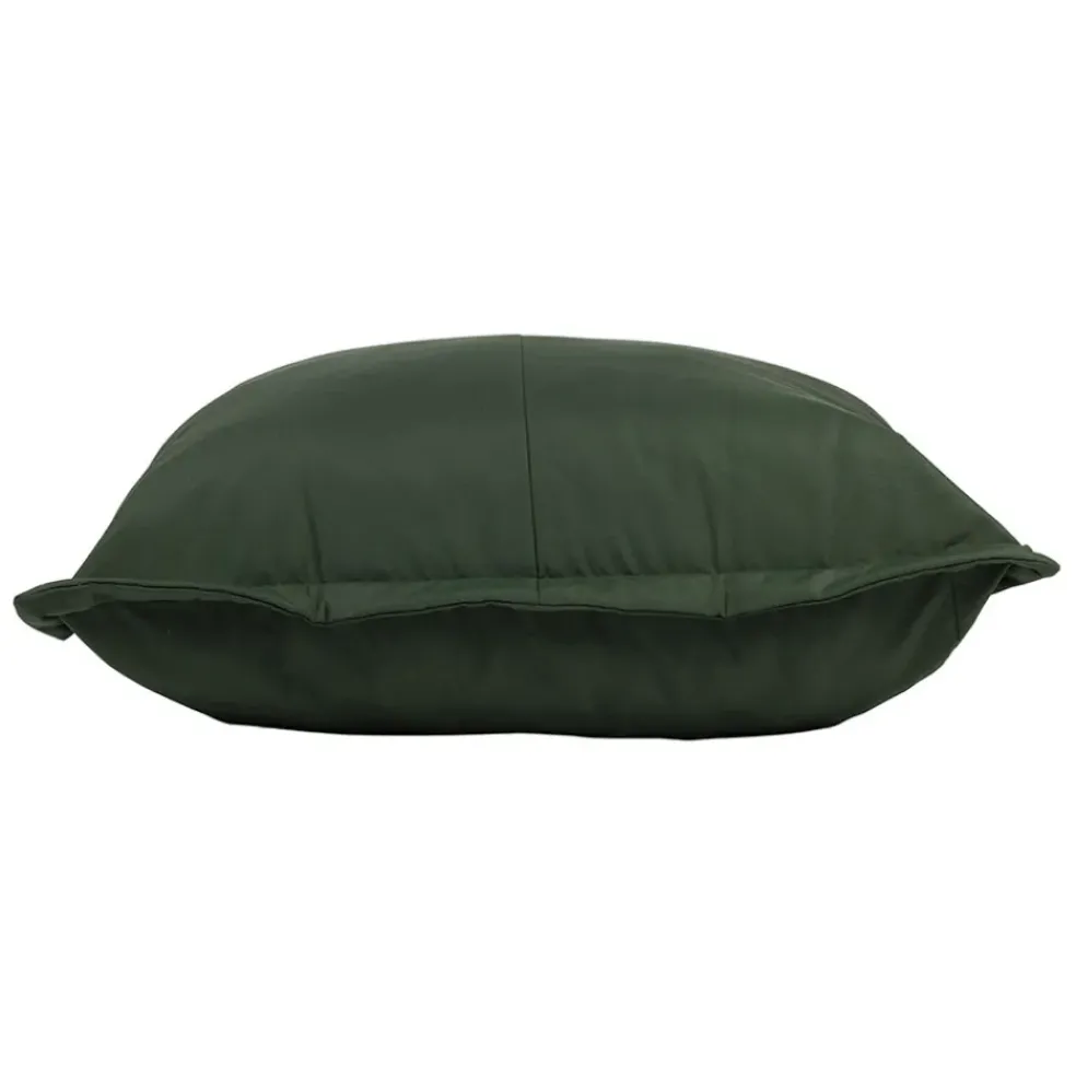 Pouf d'extérieur en tissu vert 95x95cm - Sola