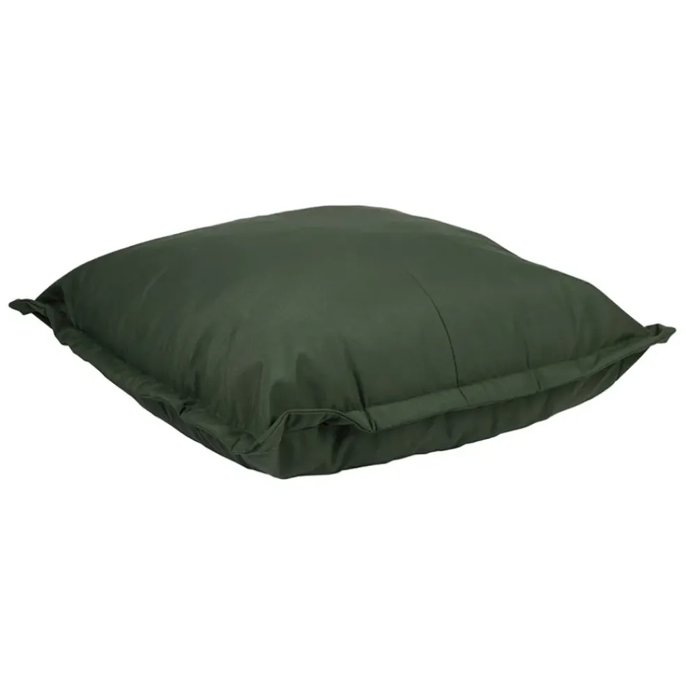 Pouf d'extérieur en tissu vert 95x95cm - Sola