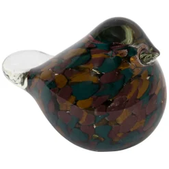 Presse papier en verre multicolore - Serin