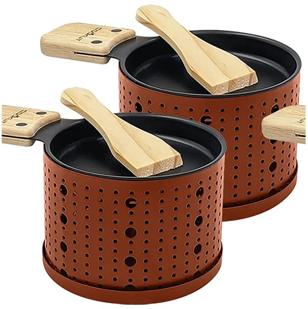 Raclette à la bougie pour 2 terracotta - Lumi