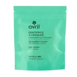Recharge 120 pastilles dentifrice à croquer certifiées bio