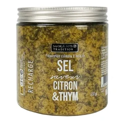 Recharge de sel citron et thym 600gr
