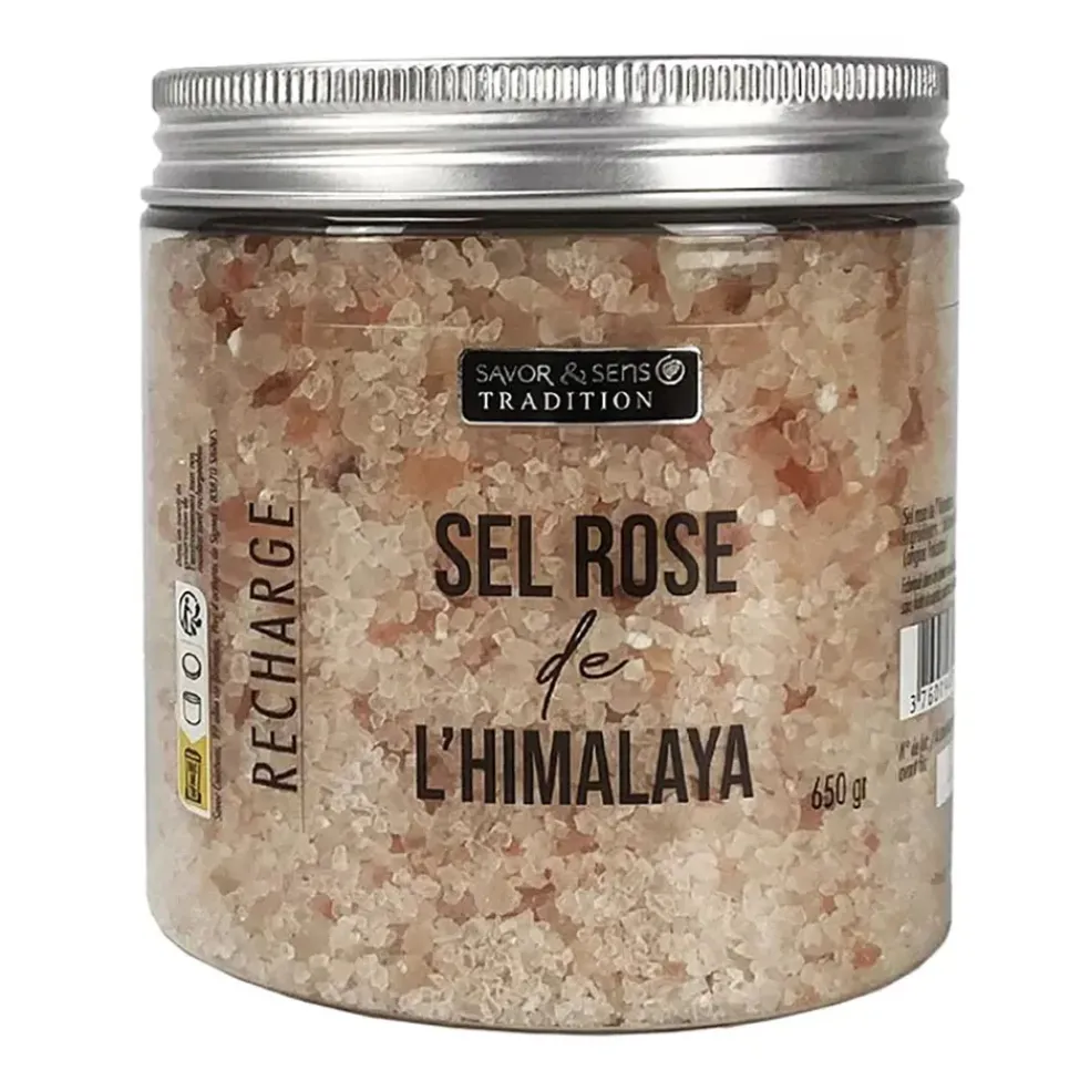 Recharge de sel rose de l'Hymalaya 600g