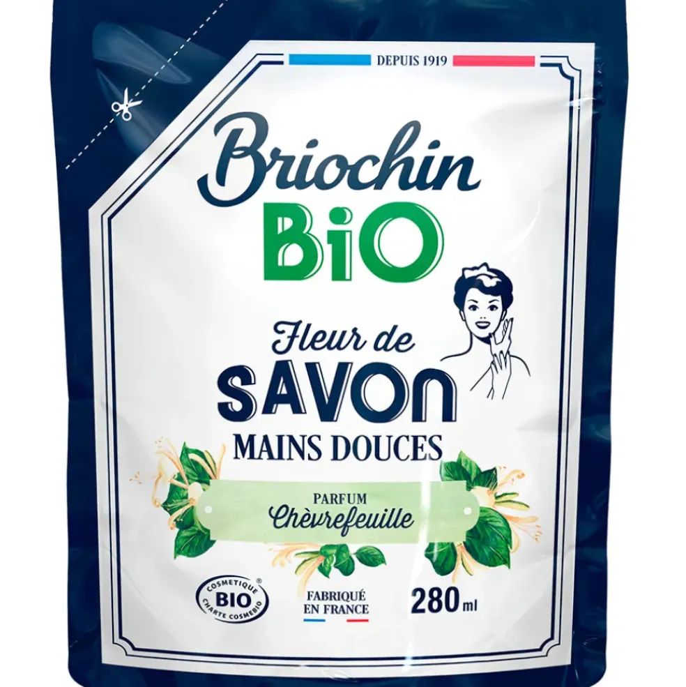 Recharge savon liquide mains chèvrefeuille 280ml - Cosmébio