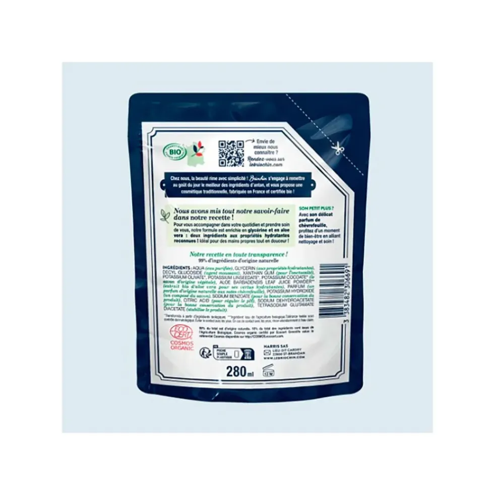Recharge savon liquide mains chèvrefeuille 280ml - Cosmébio