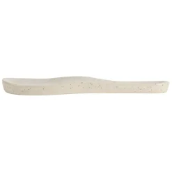 Repose cuillère en grès blanc moucheté - Jeanne
