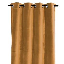 Rideau delhi tabac en velours 135x300cm