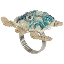 Rond serviette en fer et verre - tortue
