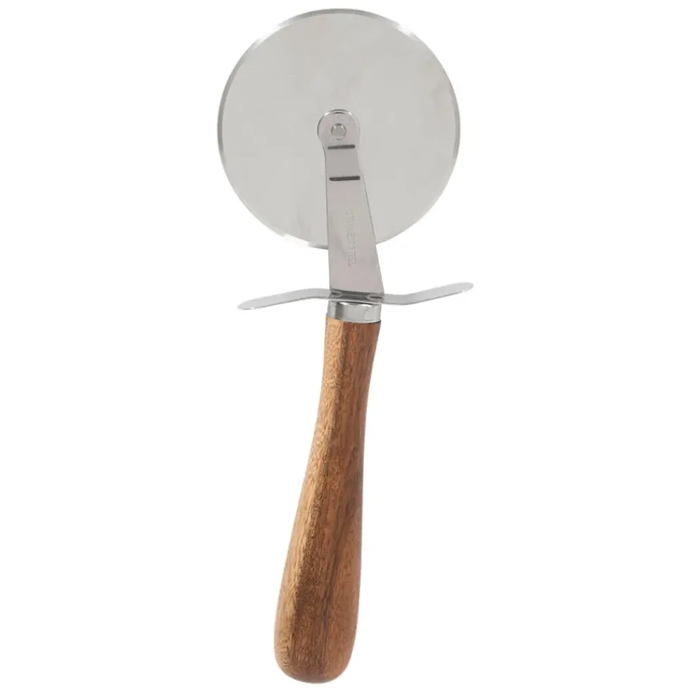 Roulette à pizza en inox et bois naturel - Ablis