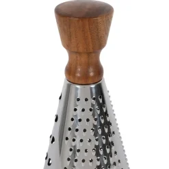 Râpe ronde en inox et bois naturel - Ablis