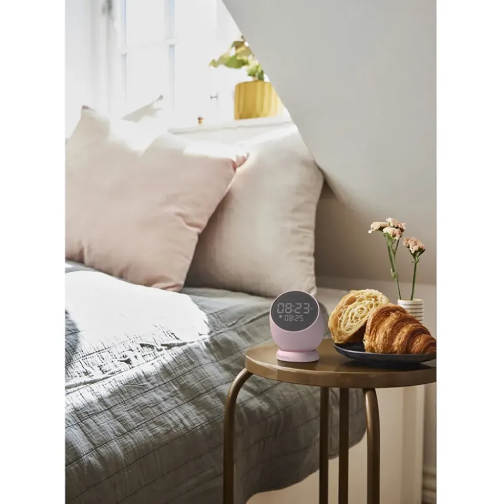 Réveil Bell dusty rose