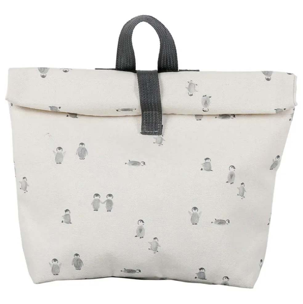 Sac à dos en coton écru et noir - Banquise