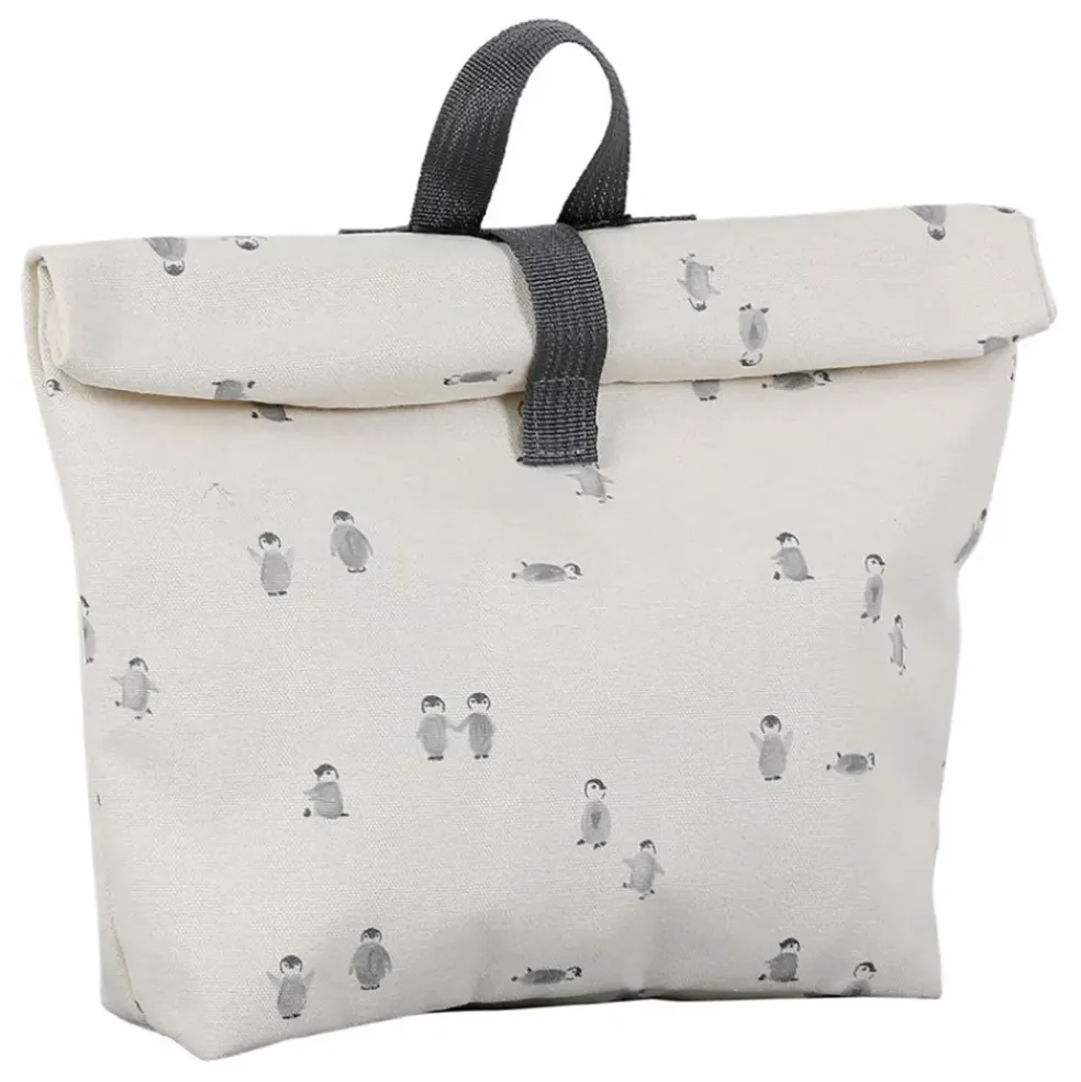Sac à dos en coton écru et noir - Banquise