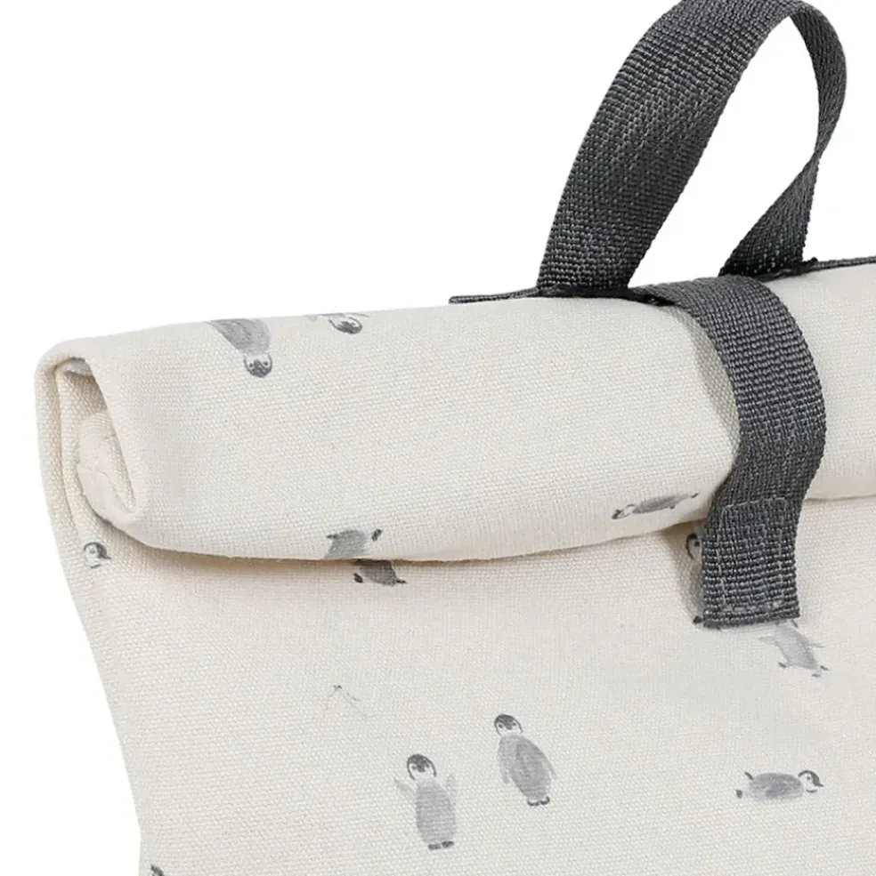 Sac à dos en coton écru et noir - Banquise