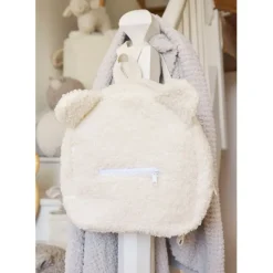 Sac à dos en tissu bouclette écru - Sweetdream