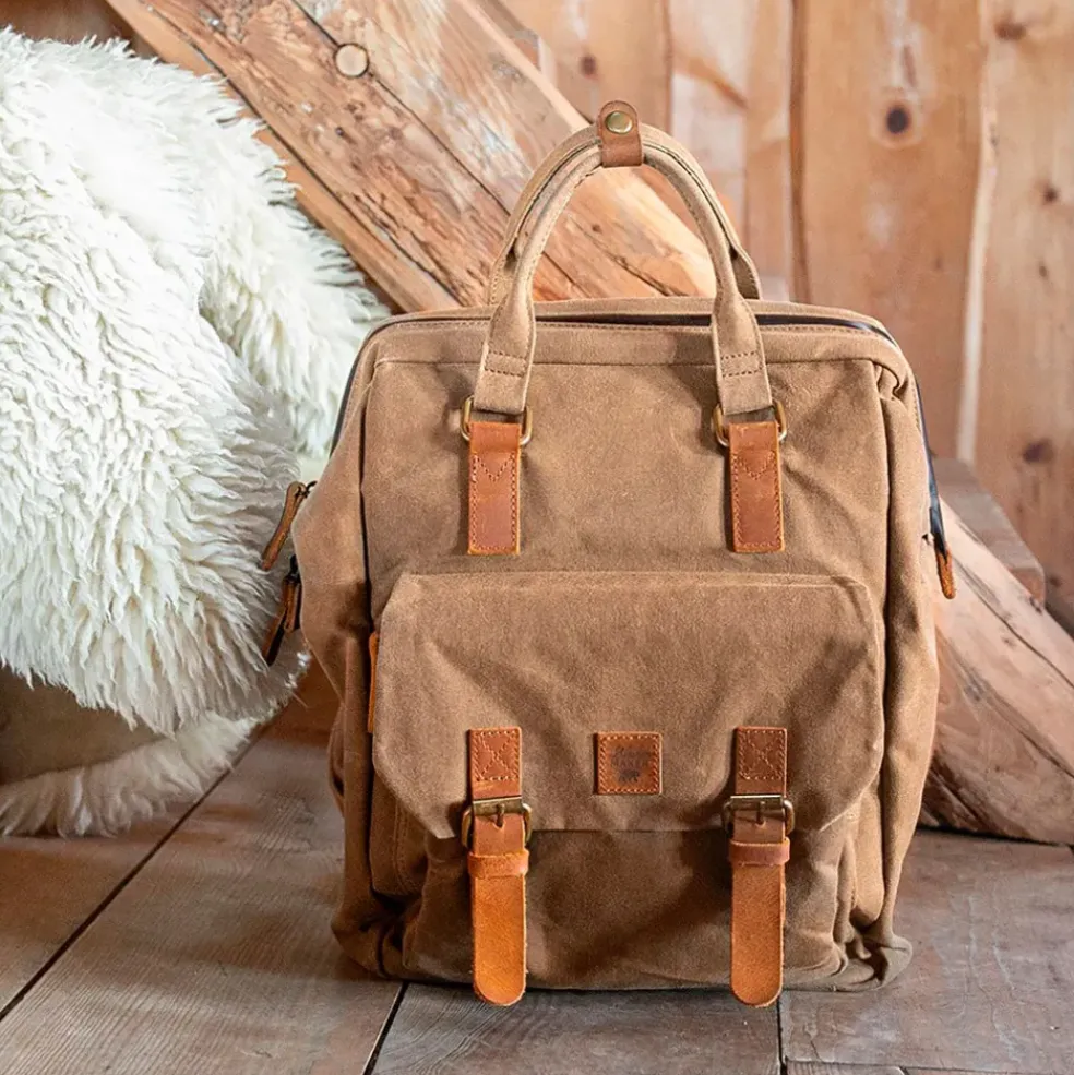 Sac à dos havane 28x14xh39cm -Juneau