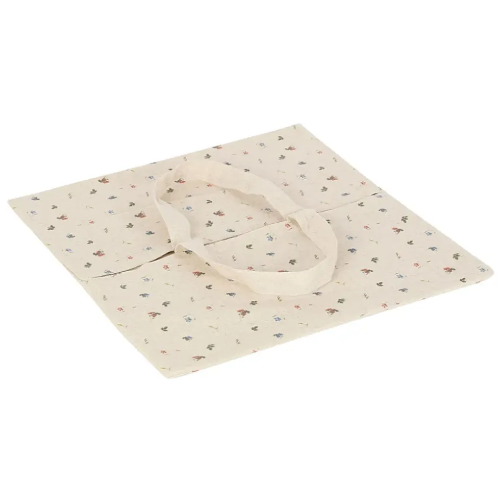 Sac à tarte en lin et coton naturel - P'tite Fleur