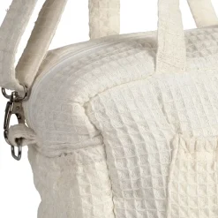 Sac amour en coton écru et rouge - Famille