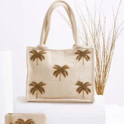 Sac aurore en coton et jute écru - Tropic Etoile