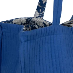 Sac en coton matelassé indigo - Flaura
