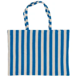 Sac en coton rayé indigo et blanc - Palma