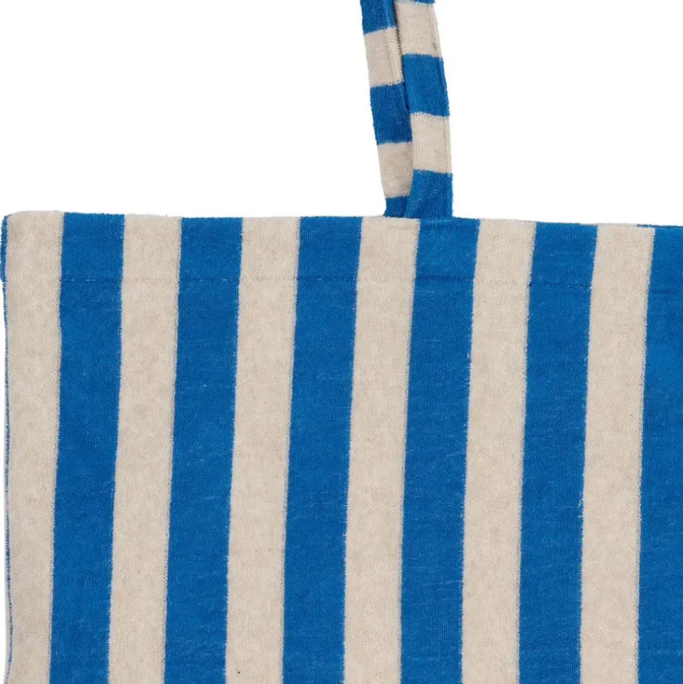 Sac en coton rayé indigo et blanc - Palma