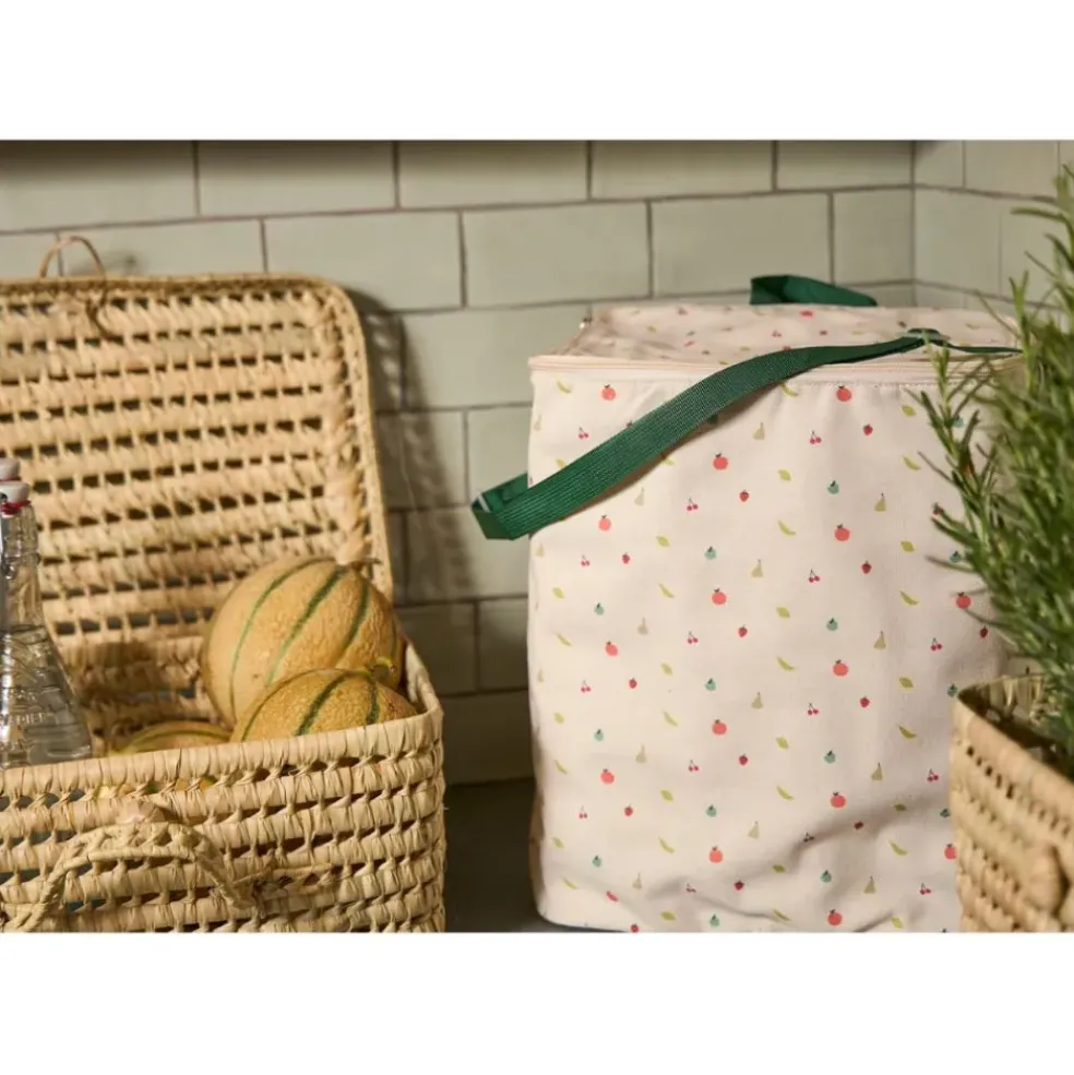 Sac isotherme en coton multicolore - Les fruits