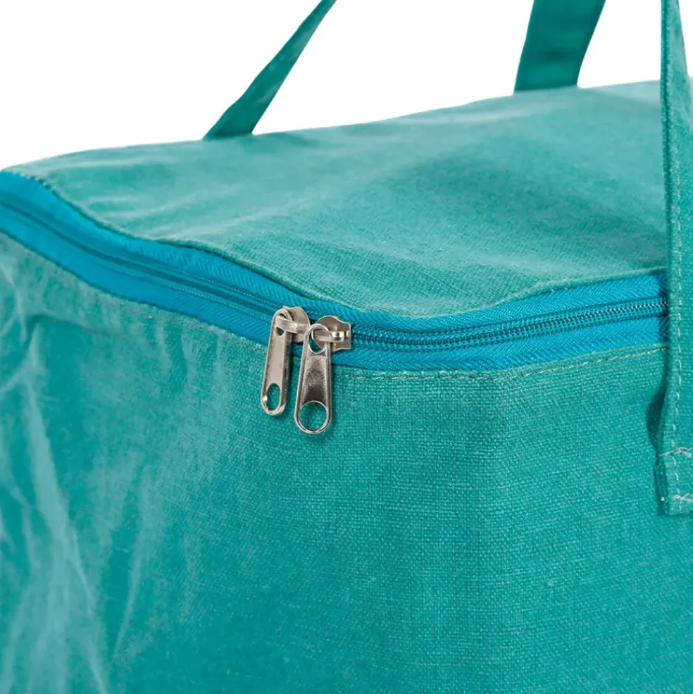 Sac isotherme en tissu émeraude - Lumi