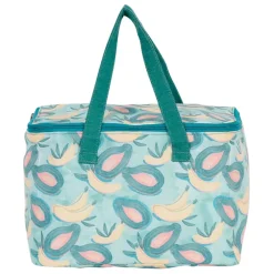 Sac isotherme en tissu vert et jaune - Patchuca