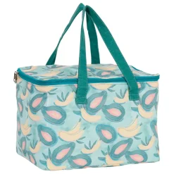Sac isotherme en tissu vert et jaune - Patchuca