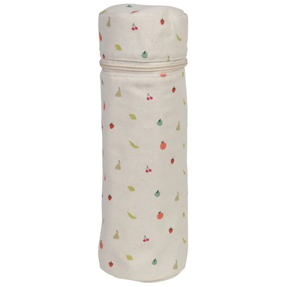 Sac isotherme pour bouteille en coton multicolore h31cm - Les fruits