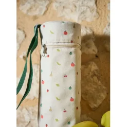 Sac isotherme pour bouteille en coton multicolore h31cm - Les fruits
