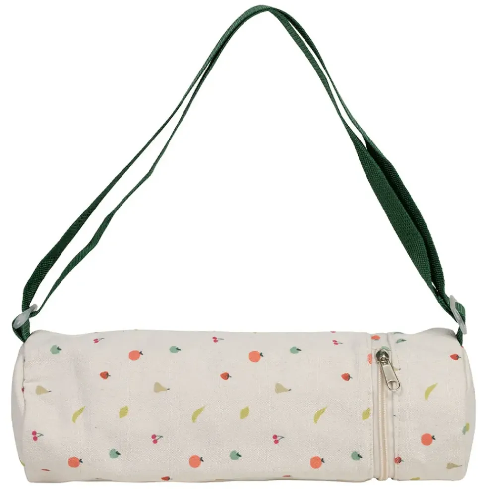 Sac isotherme pour bouteille en coton multicolore h31cm - Les fruits