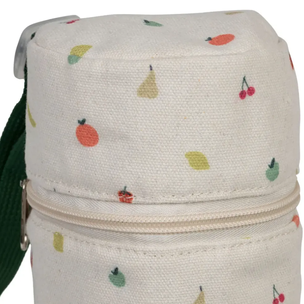 Sac isotherme pour bouteille en coton multicolore h31cm - Les fruits