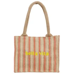 Sac "Bella Vita" en jute et coton naturel - Palma