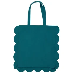 Sac tote bag en coton émeraude - Romancero