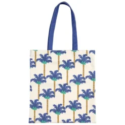 Sac tote bag en coton palmier indigo - Mocoa