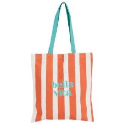 Sac tote bag en tissu corail et émeraude - Palma
