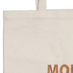 Sac tote bag "More amor" en coton écru - Funky