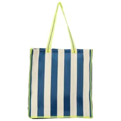 Sac tote bag rayé bleu, blanc et jaune - Palma