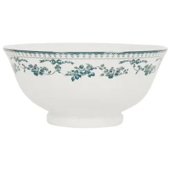 Saladier bleu ancien en faience - Faustine